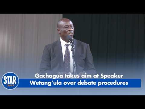 Gachagua takes aim at Speaker Wetang’ula over debate procedures