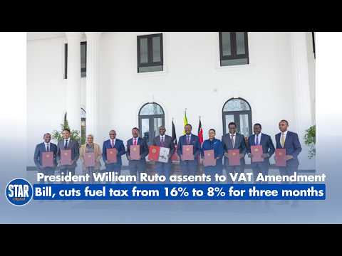 President William Ruto assents to VAT Amendment Bill, cuts fuel tax from 16% to 8% for three months