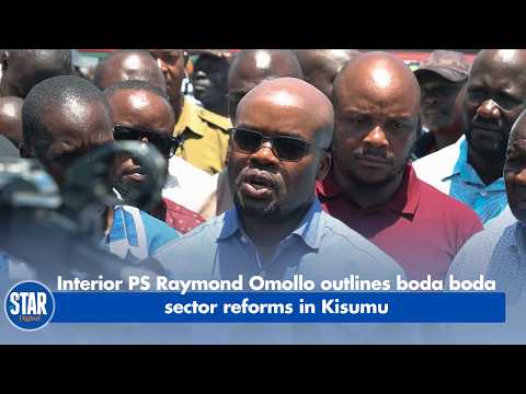 PS Interior Raymond Omollo Outlines Reforms for Boda Boda Sector in Kisumu