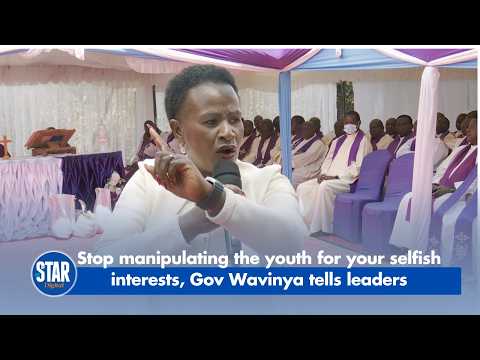Stop manipulating the youth for your selfish interests, Gov Wavinya tells leaders