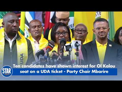 Ten candidates have shown interest for Ol Kalou seat on a UDA ticket - Party Chair Mbarire