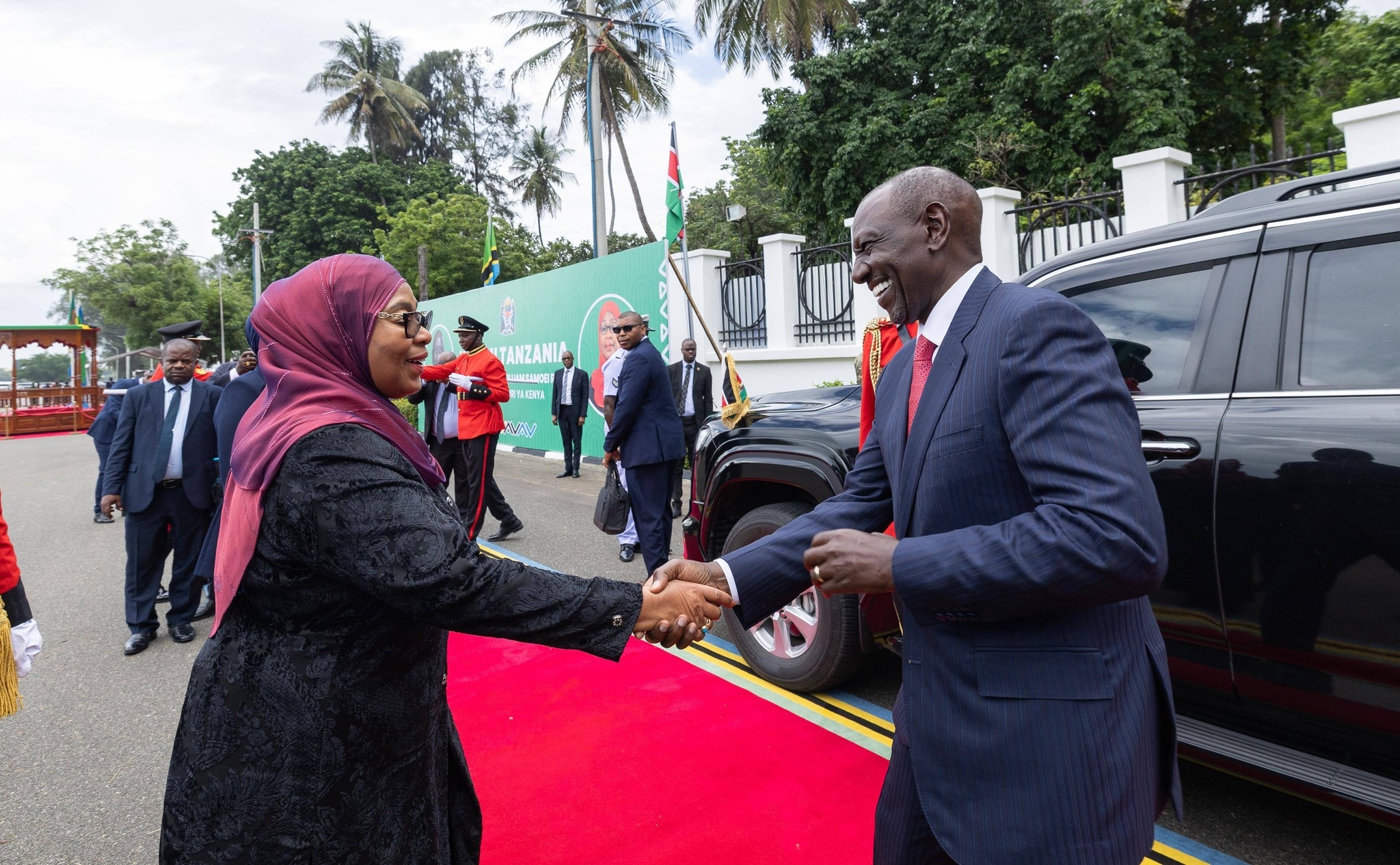 Samia Suluhu and William Ruto // x