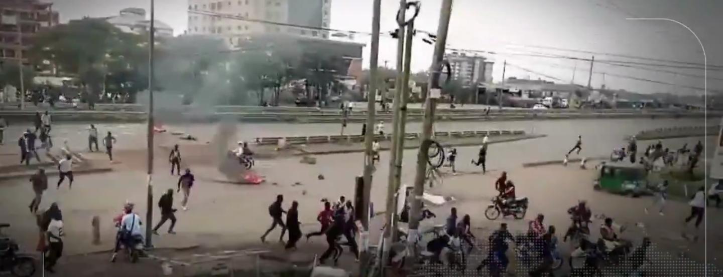 Running battles as police, protesters clash on Ruiru Bypass