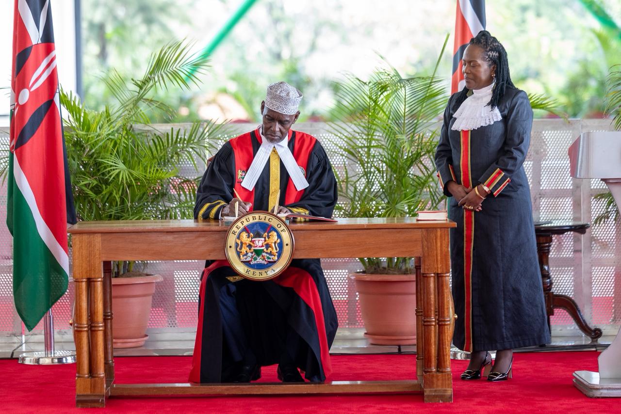 Swearing in of supreme court judge justice Mohamed Abdullahi Warsame