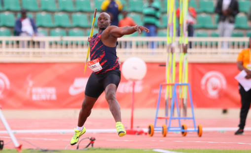 Julius Yego competes at the Kip Keino Classic/ HANDOUT