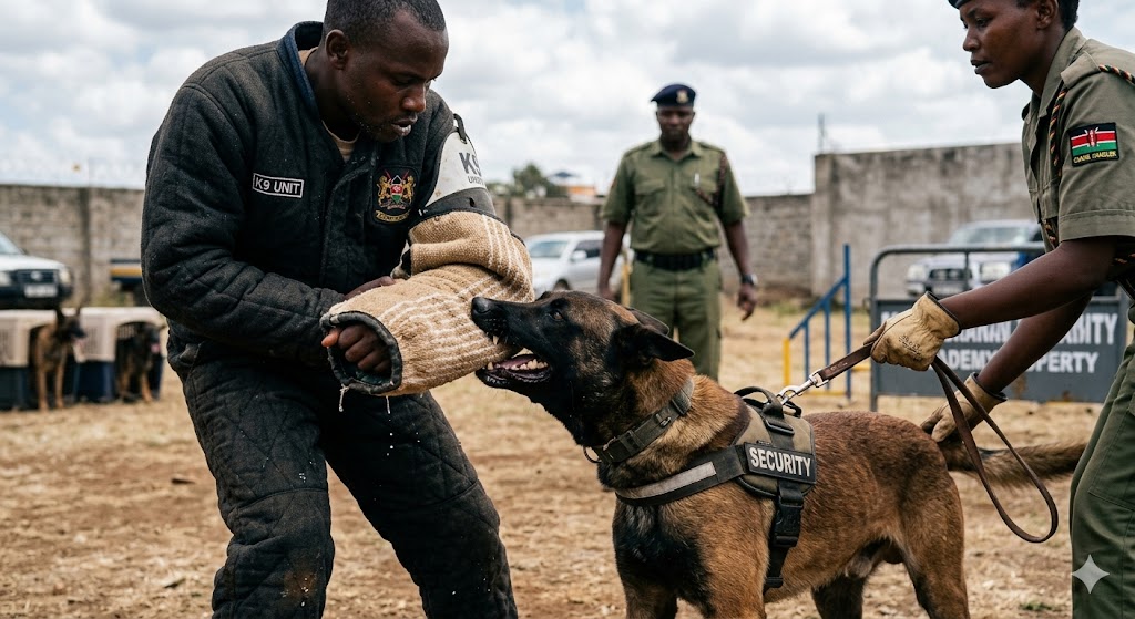 Dog attack in training
