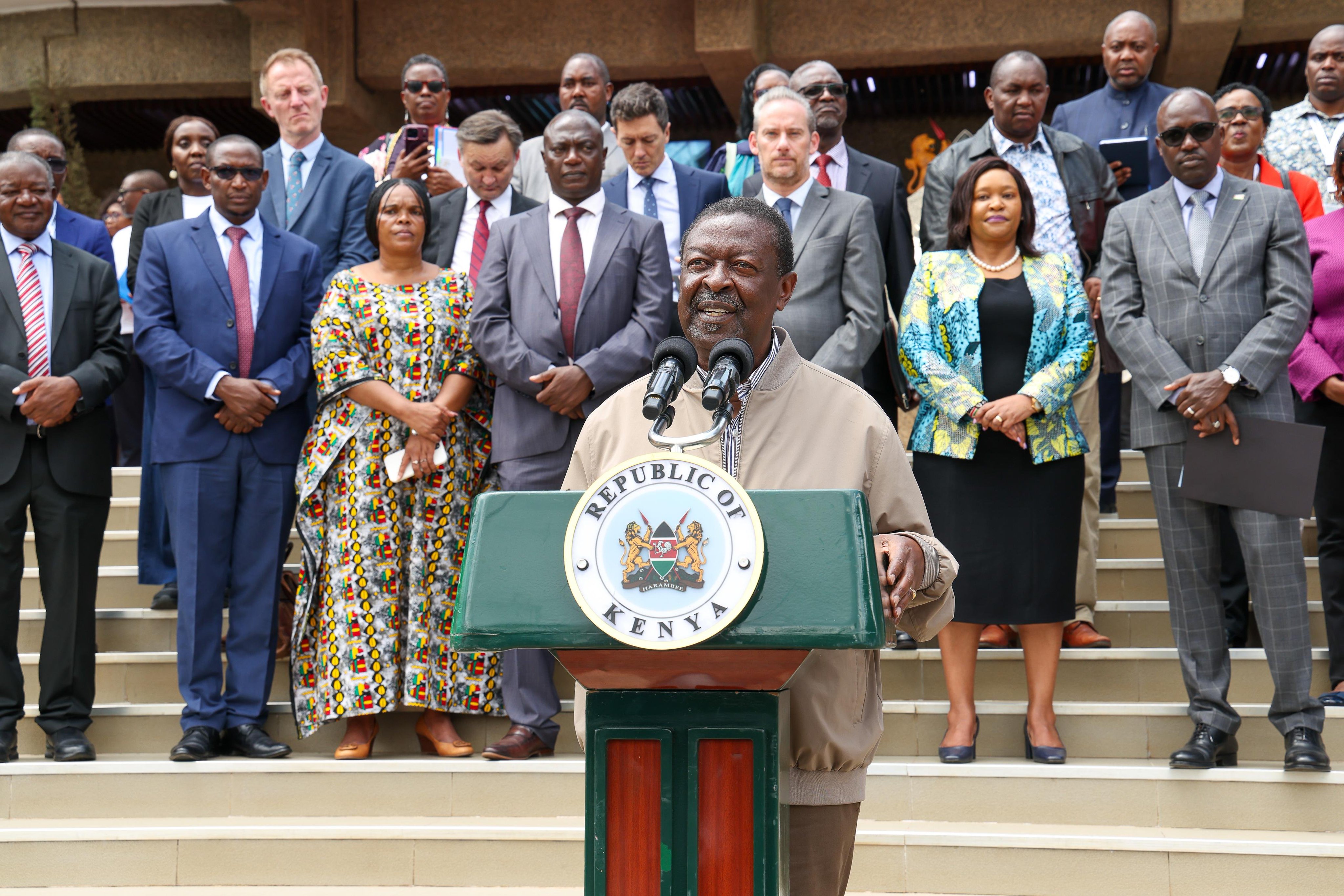Foreign Affairs CS Musalia Mudavadi at KICC on May 9, 2026