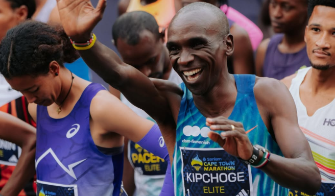Kenya endures tough outing at Cape Town marathon as legendary Kipchoge finishes 16th