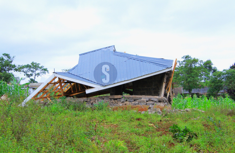 What remained of a palatial home in Marurui after its demolition of a 300-acre disputed land, May 5, 2026. /EZEKIEL AMING'A