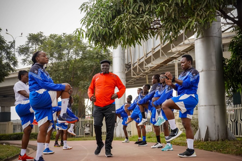 KPA women's basketball team during a training session at NYayo stadium