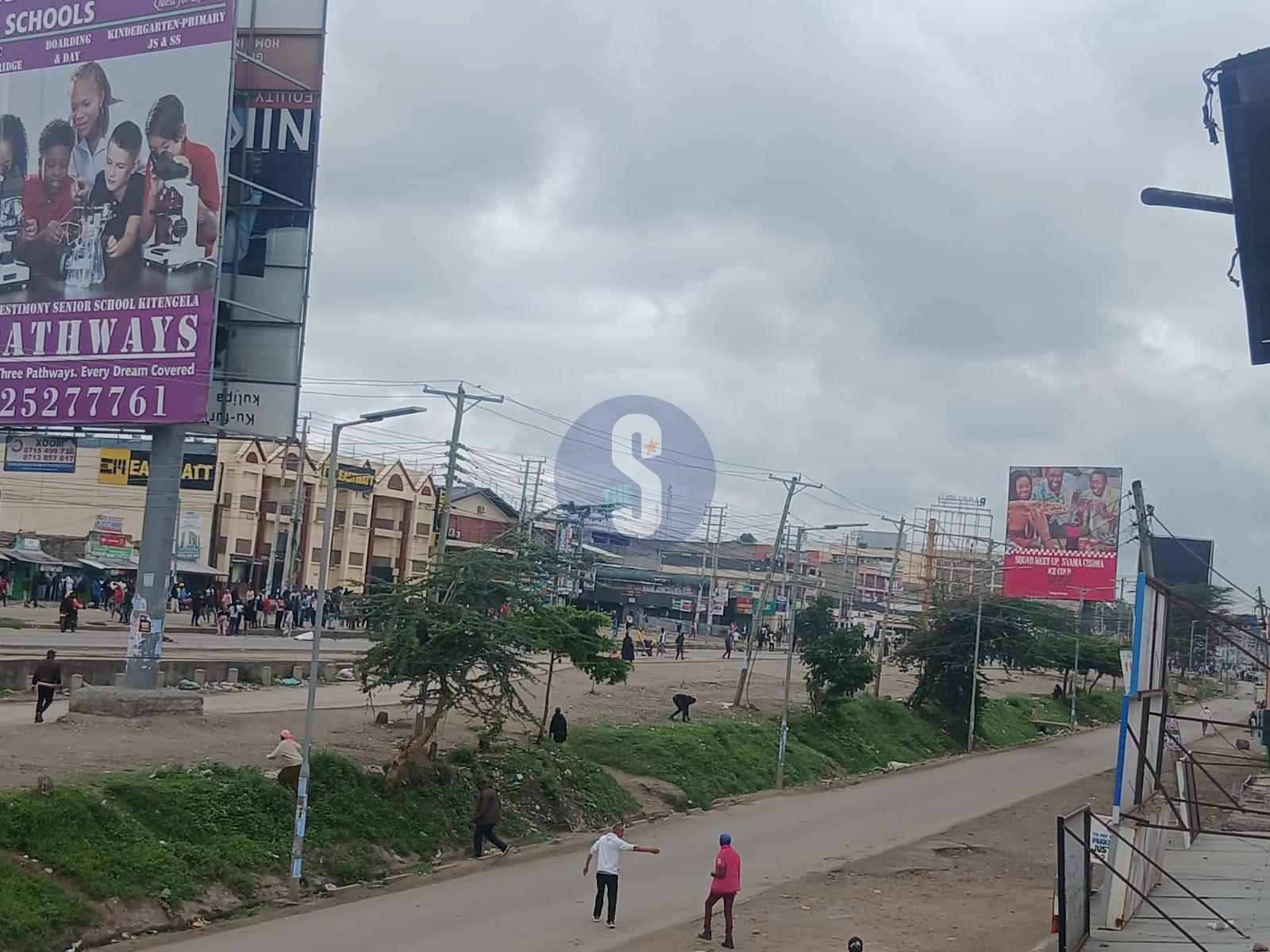Shops closed as rioters take over Kitengela streets