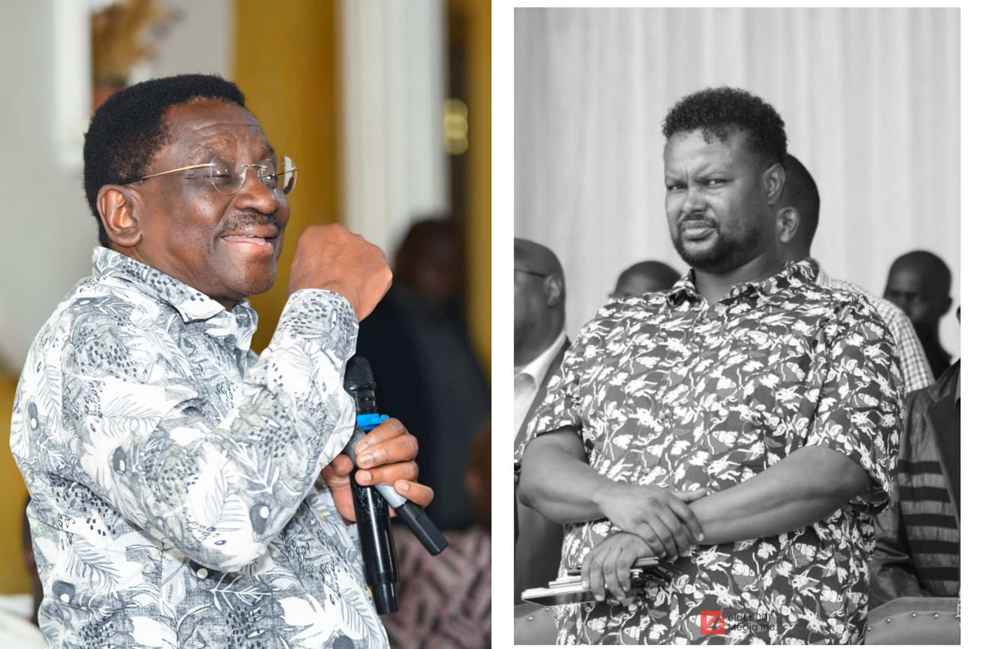A collage of Siaya Governor James Orengo and businessman Oketch Salah./FILE