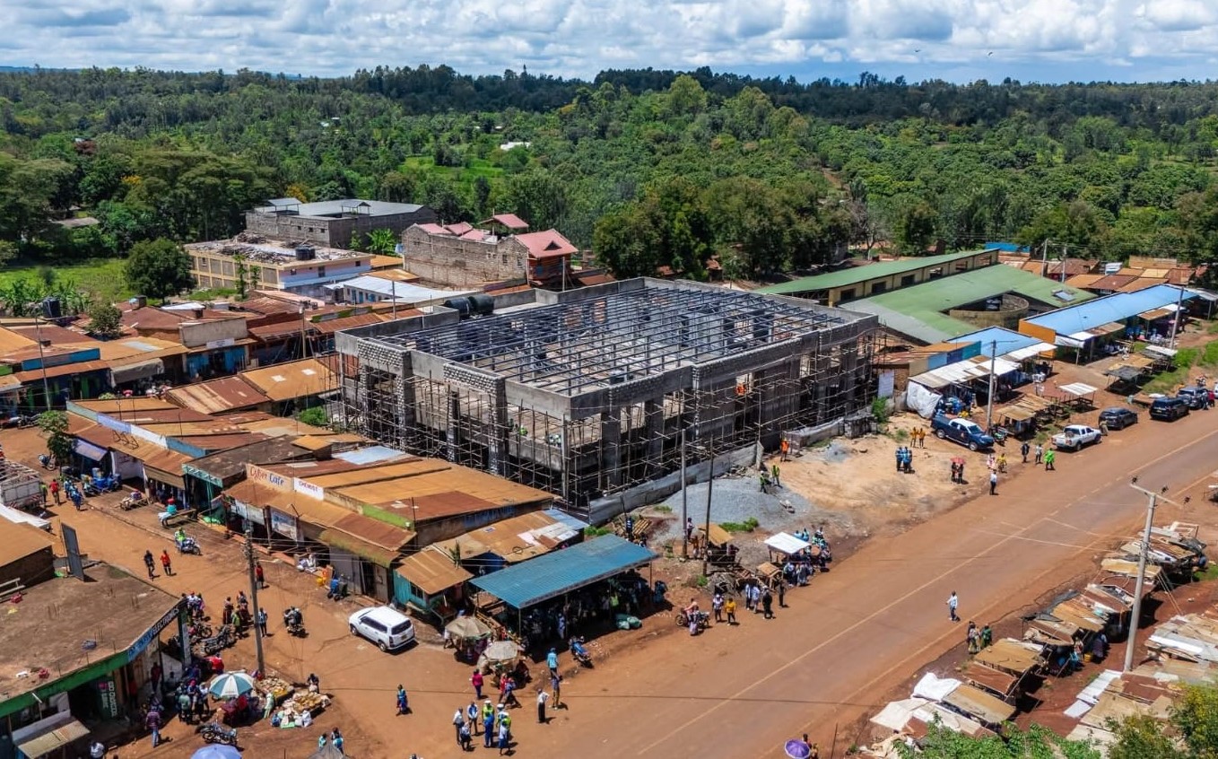 The Sh60m Karurumo market that is under construction in Embu county/ ALICE WAITHERA