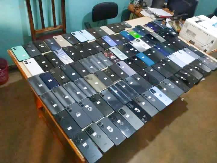 Police recover suspected stolen items during a raid in Embu / NPS X