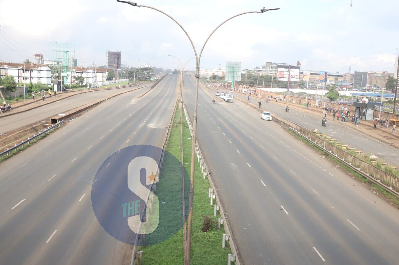 [PHOTOS] Matatus, buses, boda bodas desert Thika Superhighway