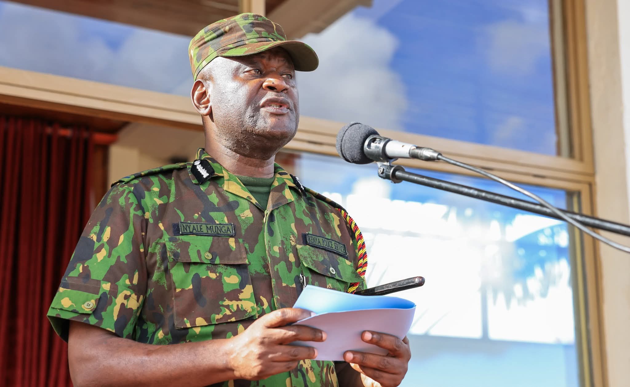 Kiganjo police training college commandant Munga Nyale