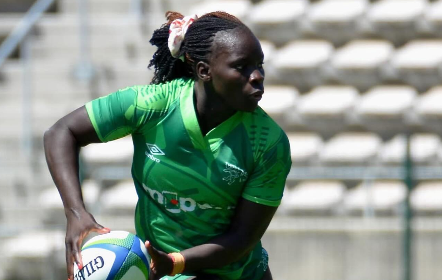 Kenya Lionesses Grace Adhiambo in action at a past Sevens tournament/ FILE
