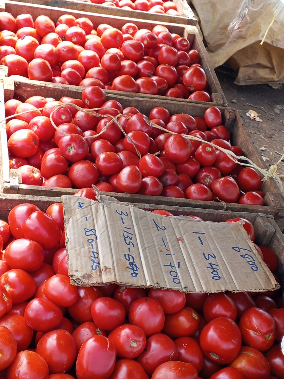Tomato traders at Kibuye going about their business on Tuesday, May 5, 2026. Photos by Dorothy Pamella./KNA