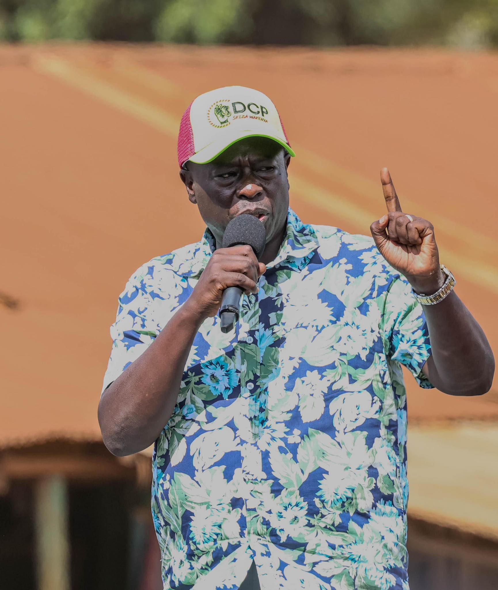 Former Deputy President Rigathi Gachagua speaking on May 3, in Kajiado / HANDOUT