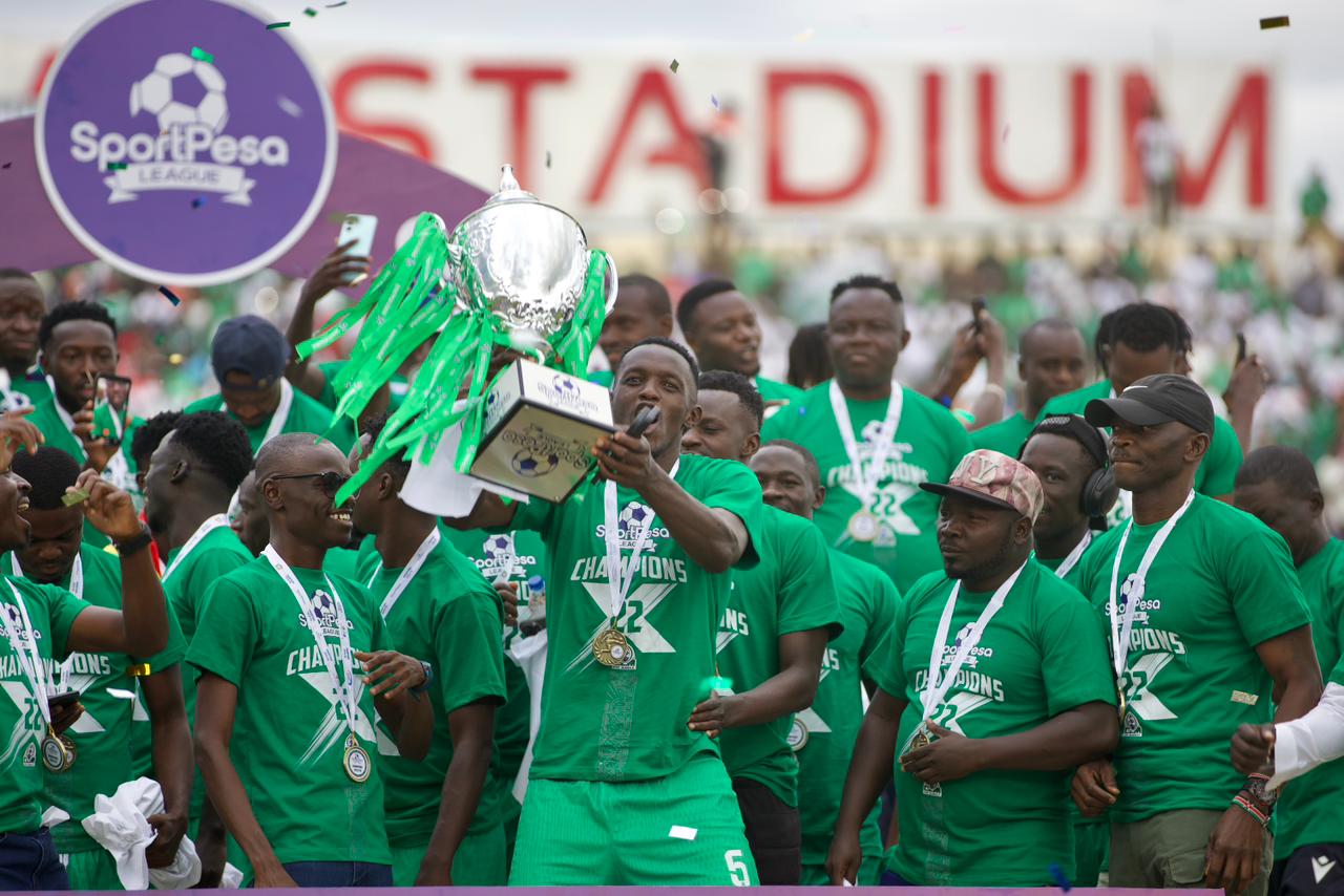 Gor Mahia FC wins the 2025/26 SportPesa League title and for a record 22nd time / HANDOUT