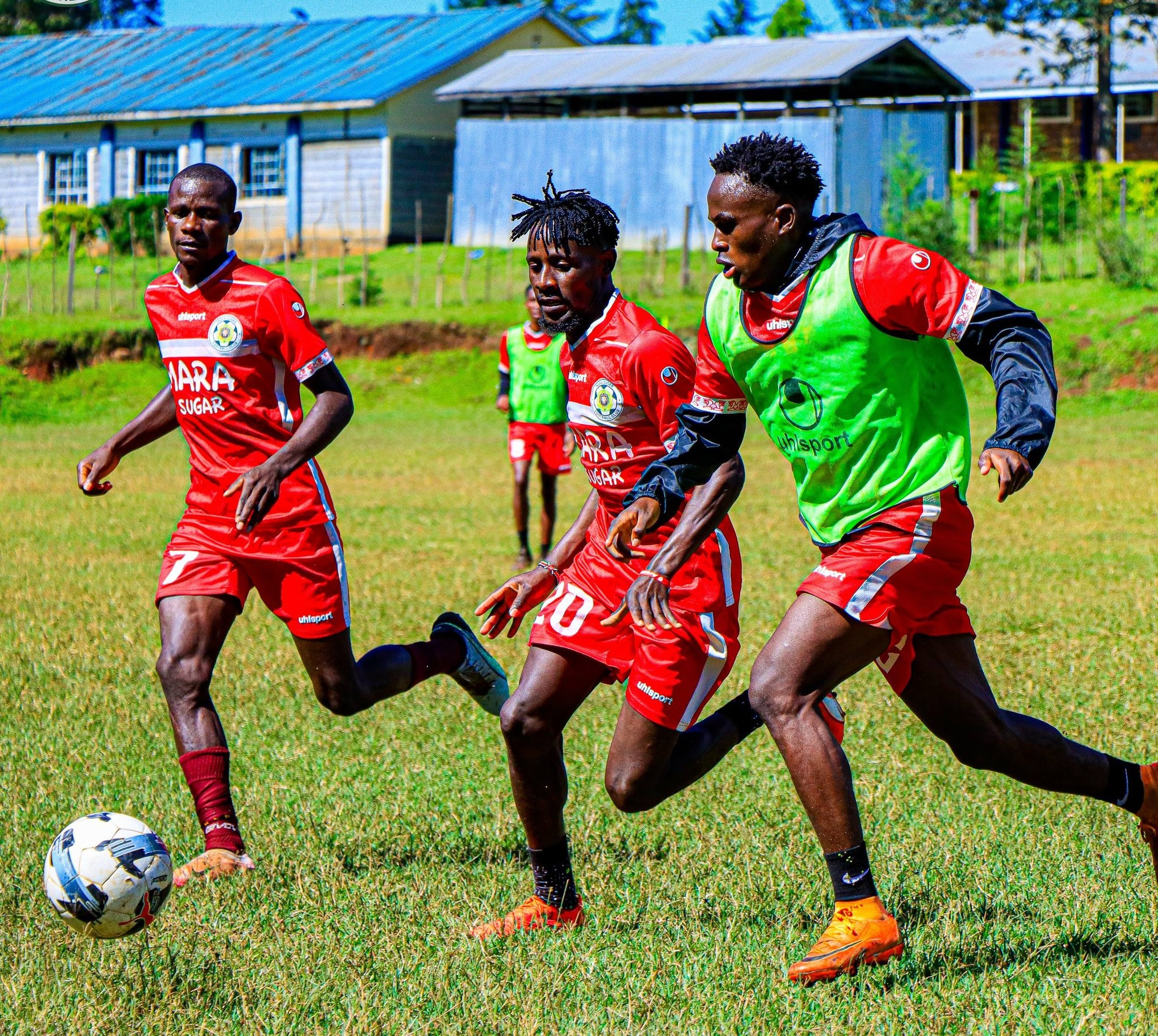 Mara Sugar players during a training session at their Enoosaen base