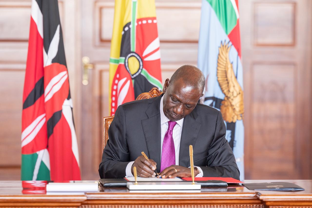 Ruto signs three bills into law