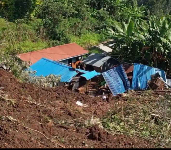 Scenes of a landslide that hit Gathugu village in Gitugi Ward, Murang’a County, following heavy rainfall.