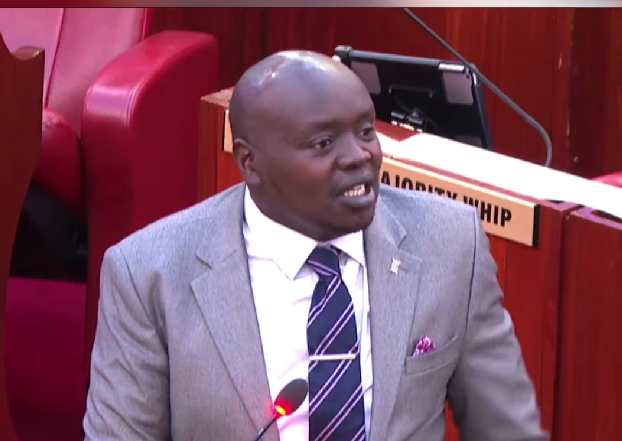 Nandi Senator Samson Cherargei speaking in the Senate on May 21, 2025/ FILE