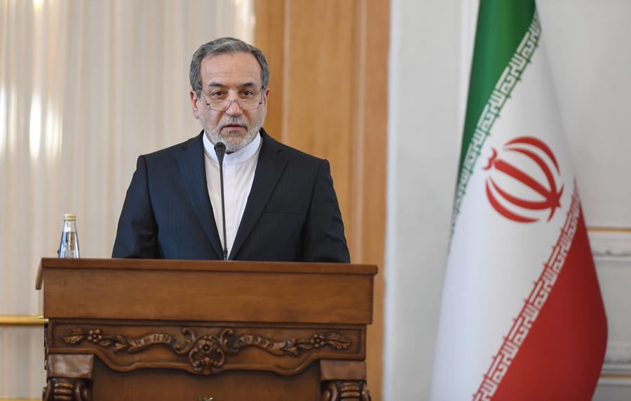 This file picture shows Iranian Foreign Minister Seyed Abbas Araghchi speaking at a joint press conference in Tehran, Iran, on Feb. 25, 2025. (Xinhua/Shadati)