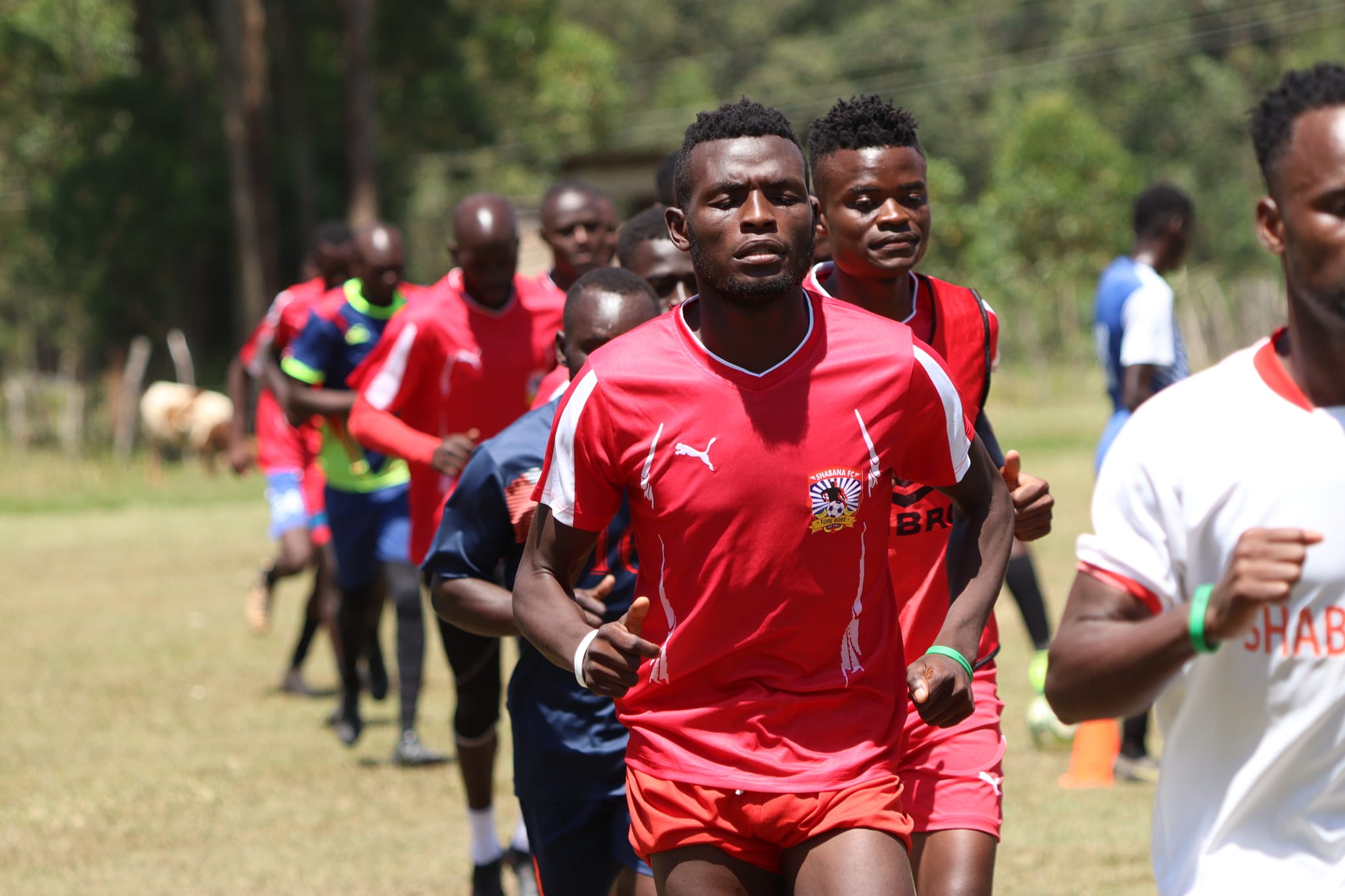 Shabana player in training