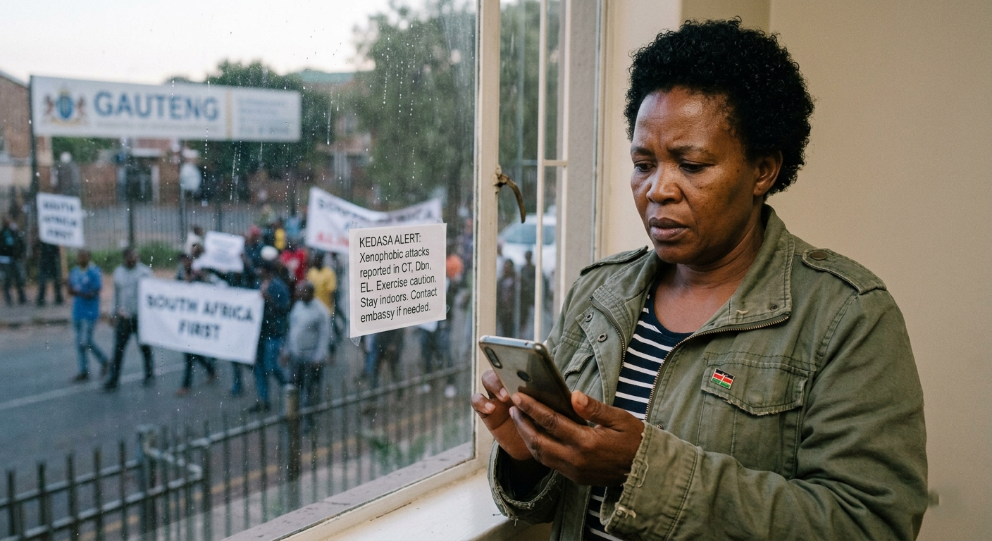 Kenya warns citizens in South Africa to remain vigilant amid protests / Artificial Intelligence generated
