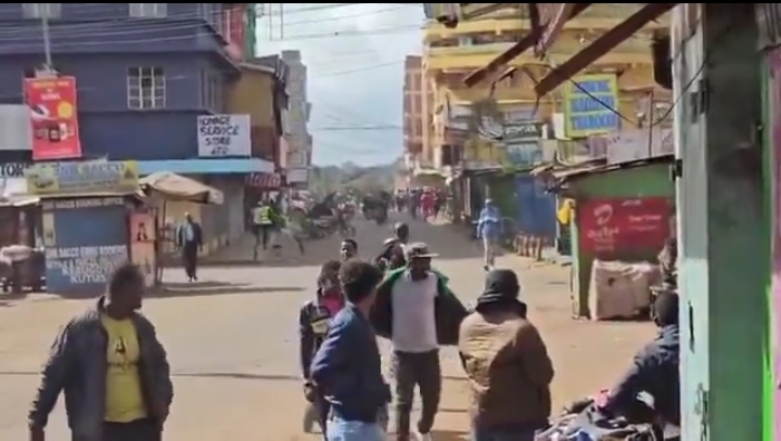 Fuel protests erupt in Nyahururu as youths clash with police
