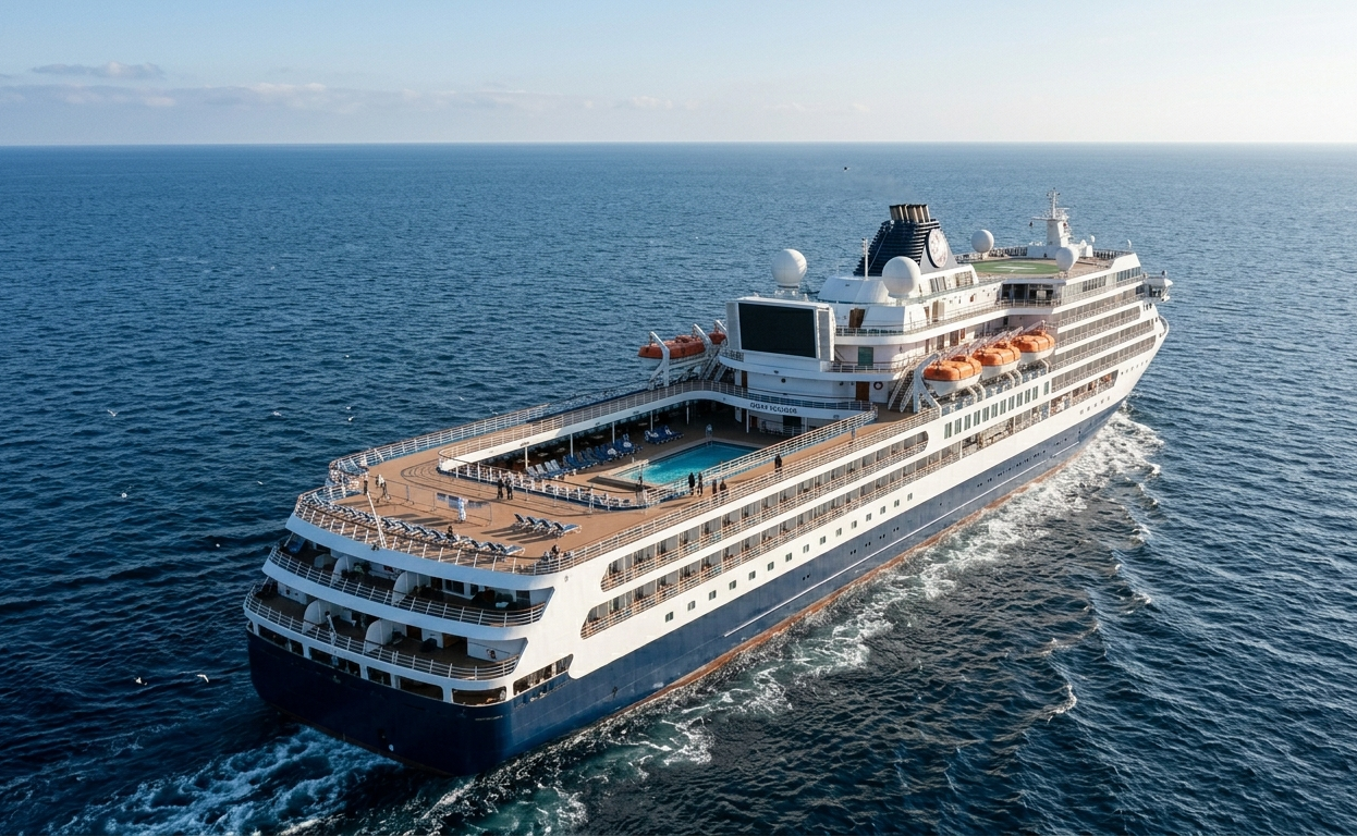The patient is currently on the remote Atlantic island of Tristan da Cunha, where the ship stopped in mid-April.