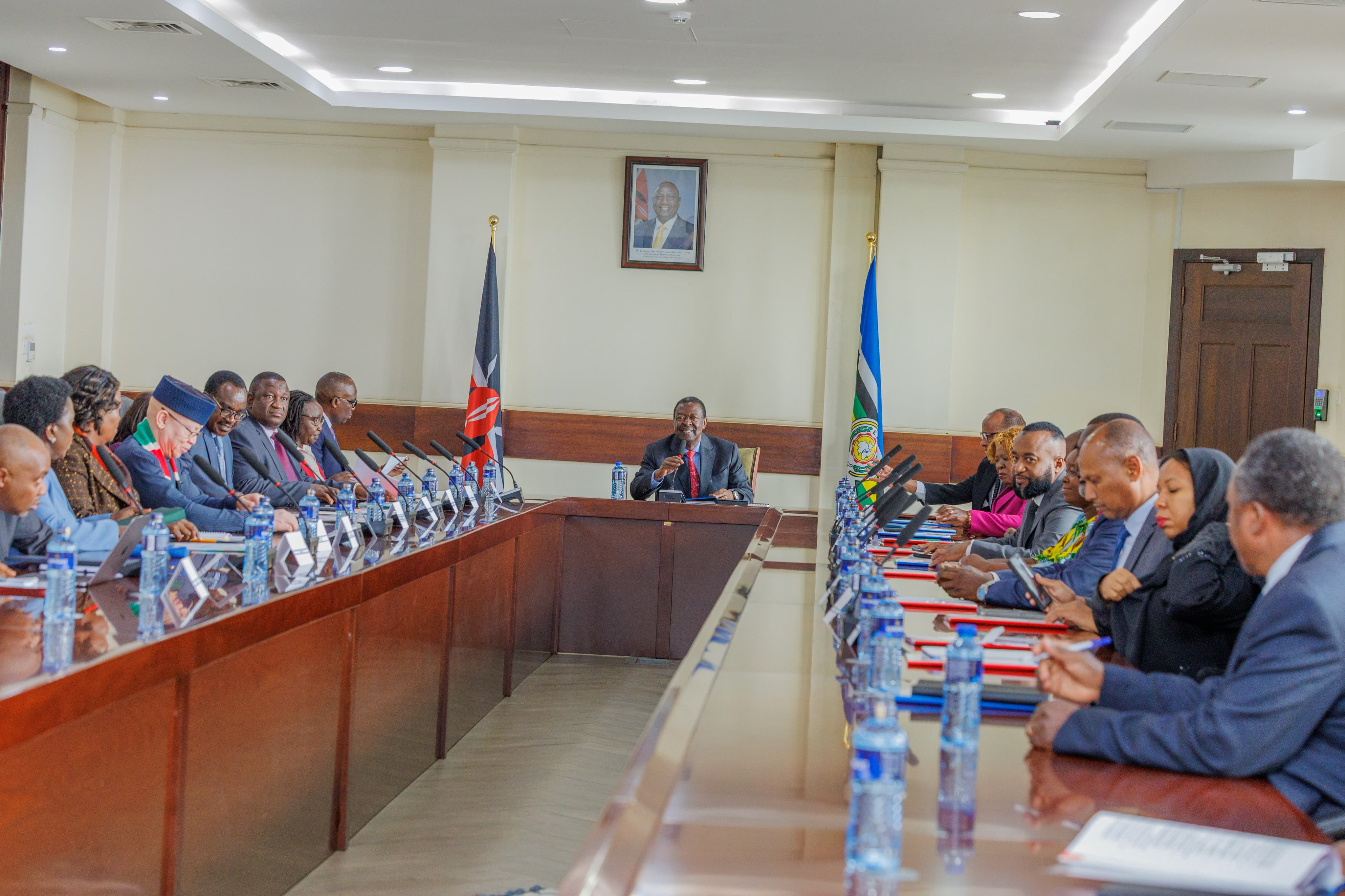 Foreign Affairs CS Musalia Mudavadi chairs a meeting on preparations for the Africa Forward Summit set for May 11–12 at Railways offices on May 6, 2026