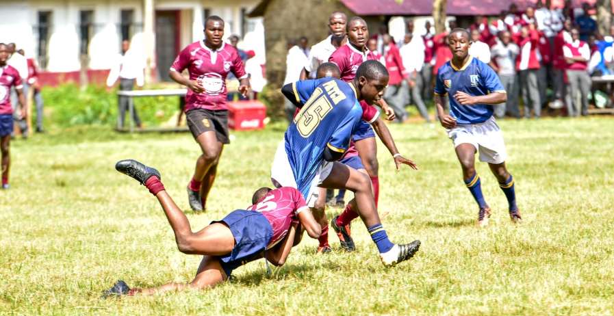 Action between Nairobi and Lenana school during the provincial championships held at Jamhuri High School/FILE