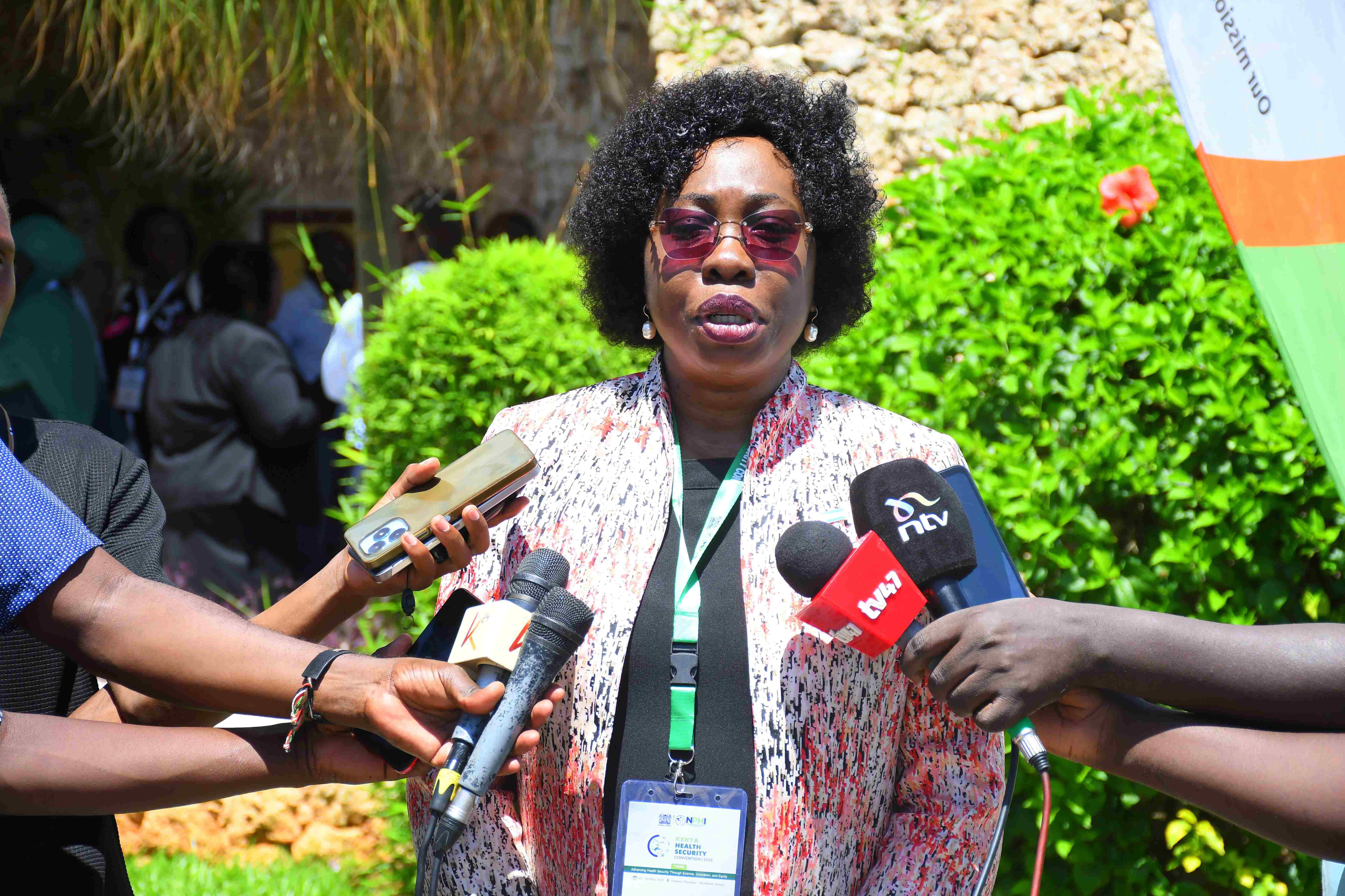 Acting World Health Organization representative to Kenya Neema Kimambo at the inaugural Kenya Health Security Convention in Mombasa on Tuesday.