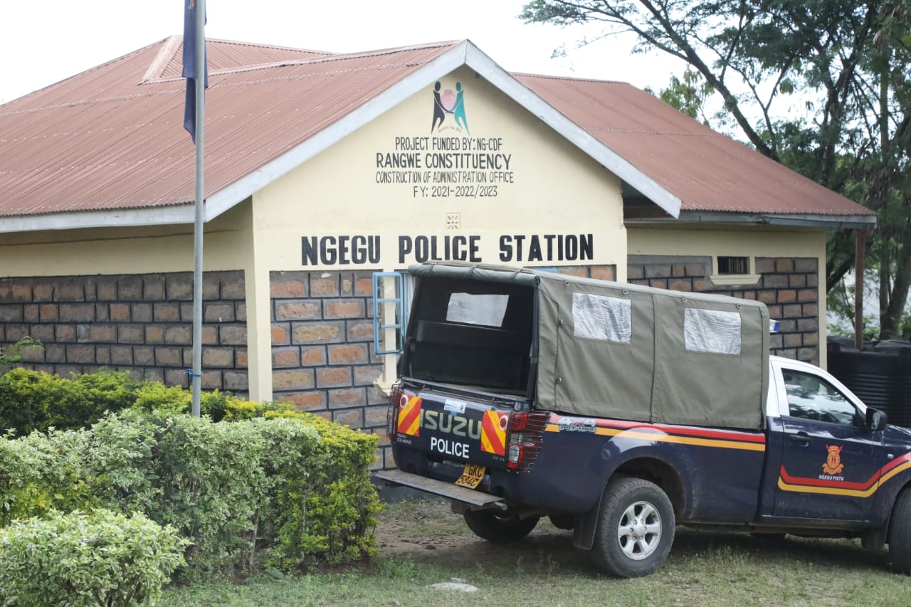Ngegu Police station in Rangwe Sub County.