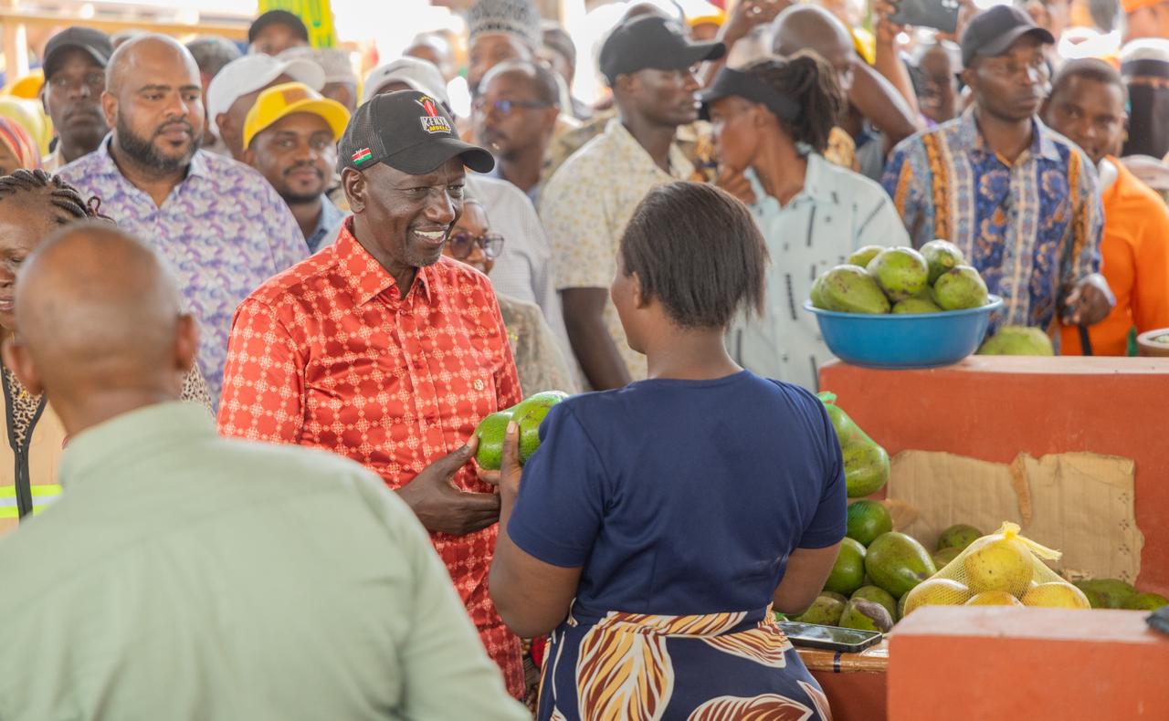 Traders ditch dust and rain as Ruto opens Diani modern market