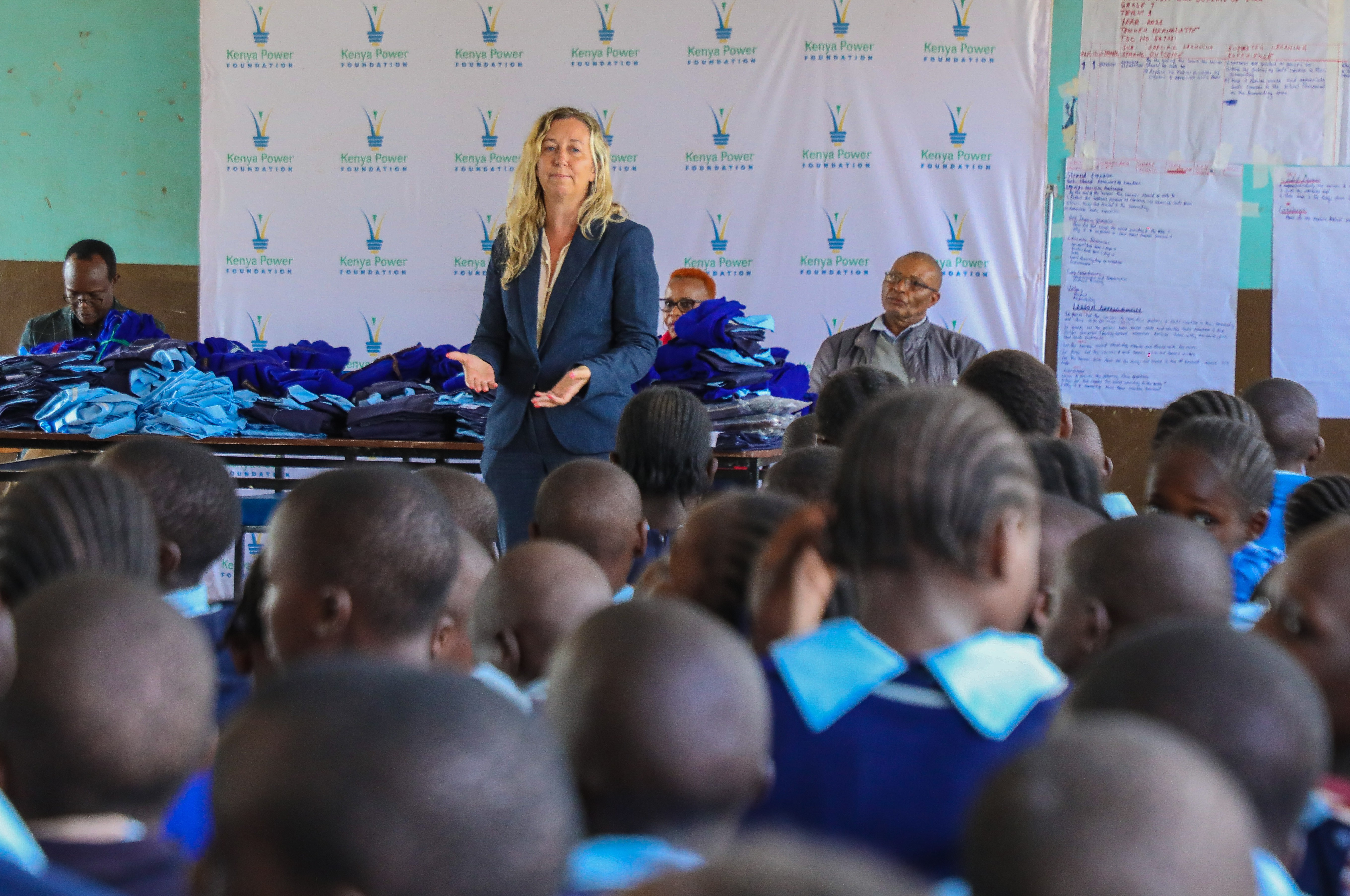 Logan Christi Hambrick Patron &amp; Chairperson, Kenya Power Foundation, during an engagement event in Nairobi