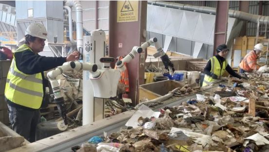 Alpha is being trained to identify and sort waste