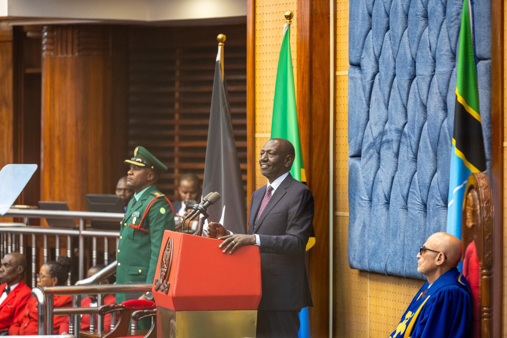 President Willaim Ruto addresses Tanzania Parliament in Dodoma on May 5, 2026