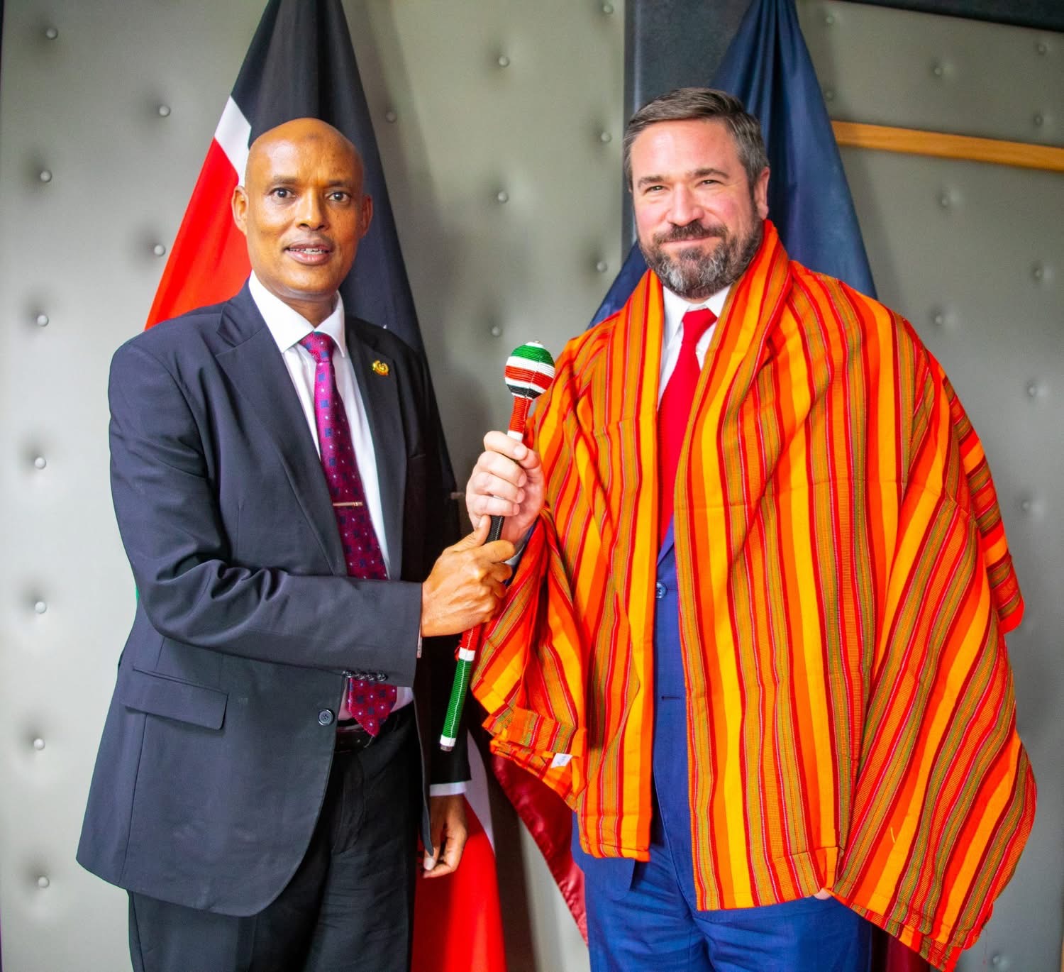 DCI Amin with Bailey during the visit
