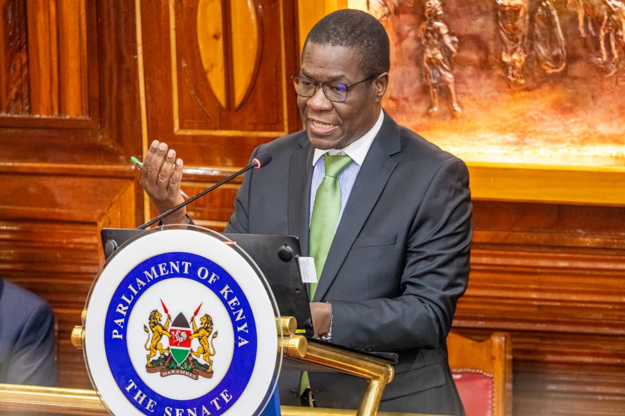Energy CS Opiyo Wandayi appearing before Senate plenary on Wednesday, May 6, 2026