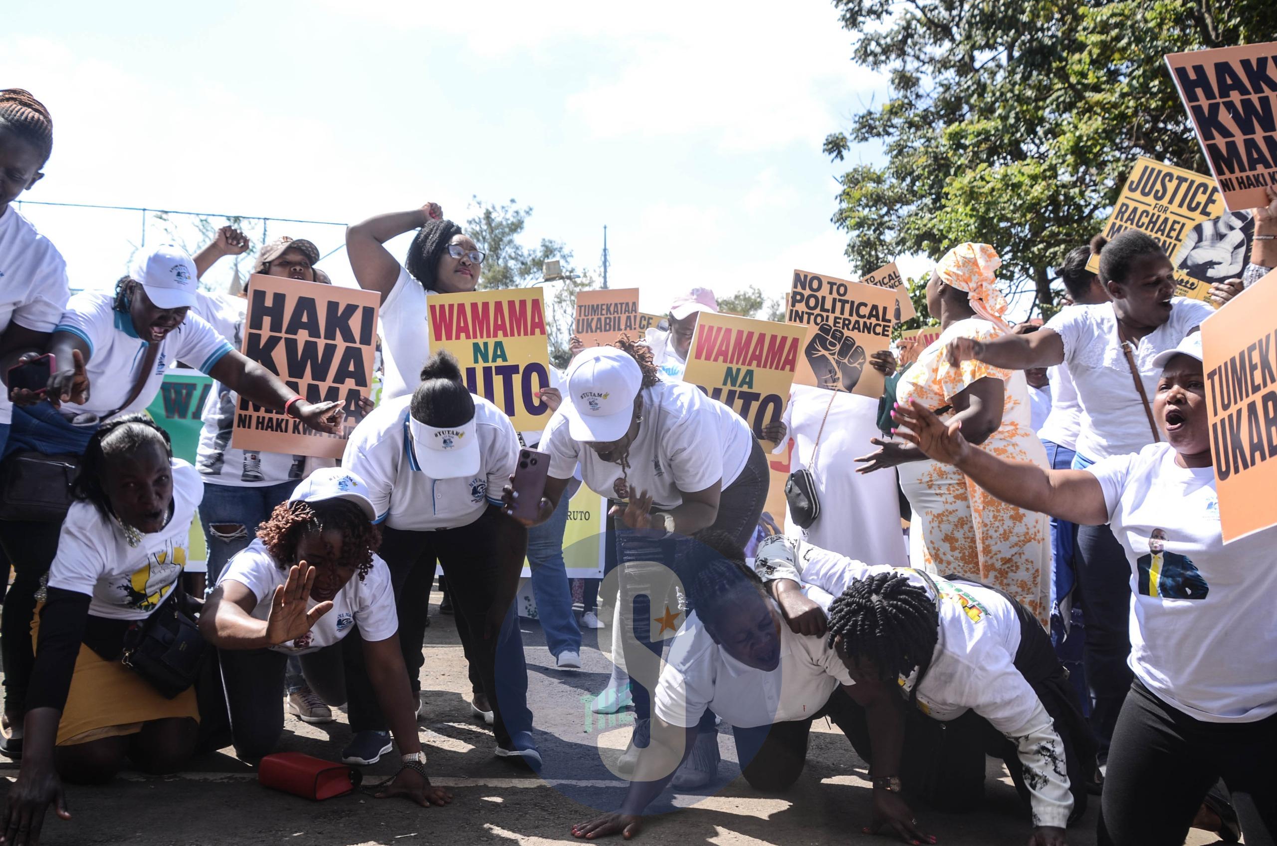 [PHOTOS] Women protest over Wandeto’s death