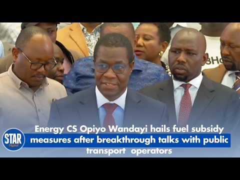 Energy CS Opiyo Wandayi Hails Fuel Subsidy Measures After Breakthrough Talks With Matatu Operators
