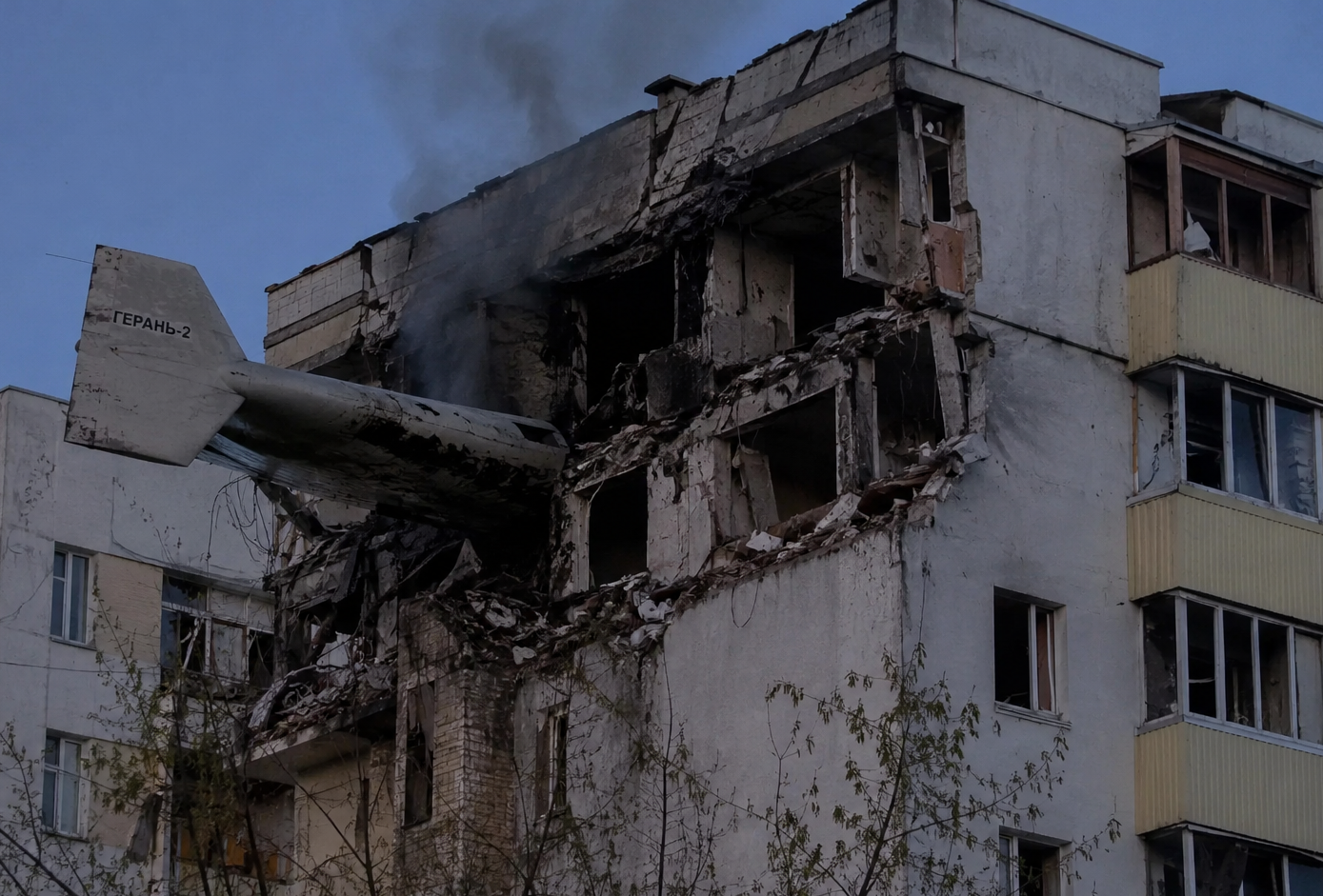 Russian drone crashes into apartment building in Romania