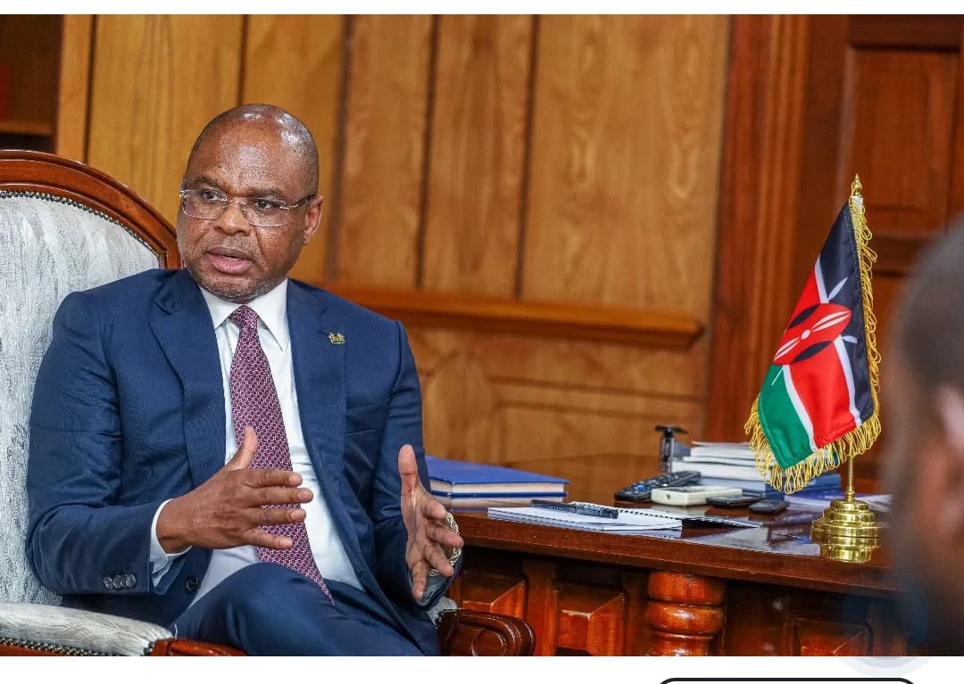 Senate Speaker Amason Kingi in his office in Parliament