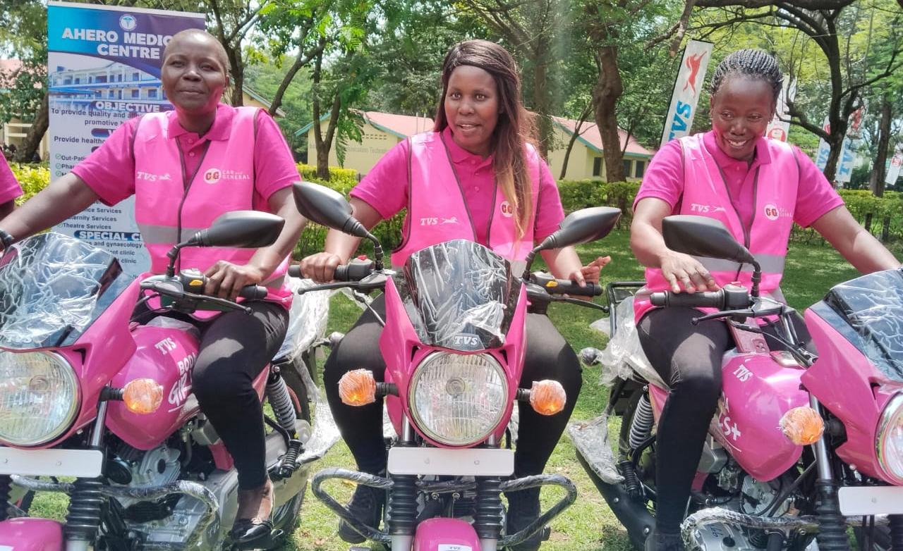 Women riders breaking barriers to save mothers in rural Kenya