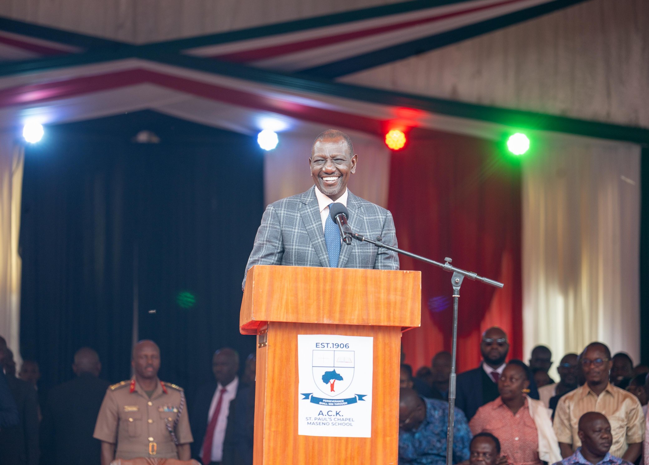 President William Ruto during the 120th anniversary celebrations of Maseno School in Kisumu County on May 9, 2026/PCS