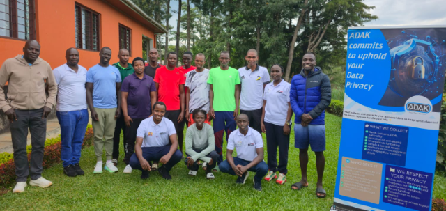 ADAK officials during the clean sport education campaign at the 2Running club/ HANDOUT